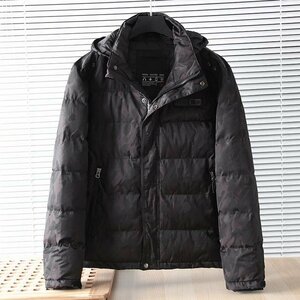 PRK アメリカ州 黒迷彩（実寸M 3XL-程度)新品 中綿 高級セレブdesigner* 超スタイリッシュ!秋冬 防寒 暖かい アウトドアコート