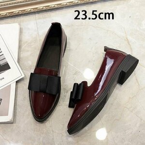  summer new work Loafer shoes shoes lady's fashion ..... low heel stylish commuting going to school new life wine 23.5cm