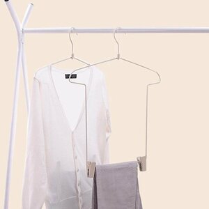  T-shirt type hanger clothes hanger ko-tine-to hanger tops bottoms clip attaching space-saving convenience sliding type . color 