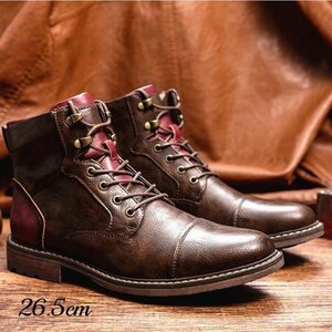  boots men's boots shoes Work boots bike boots shoes leather shoes Rider's is ikatto military casual commuting .26.5cm