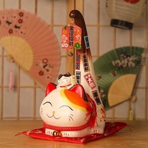 招き猫 置物 開店祝い 陶器 誕生日 商売繁盛 金運招福 千客万来 幸せ 新築祝い 縁結び 飲食店 居酒屋 独立 花以外 玄関 風水