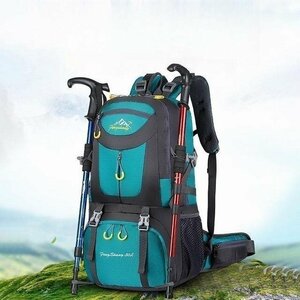  high capacity mountain climbing rucksack backpack rucksack waterproof rucksack bag elegant blue 