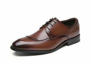 XX-355-1 BROWN 40サイズ25cm程度 【新品未使用】 高品質 英国風スタイル/メダリオンドレスシューズ/都会的な洗練されたセンス