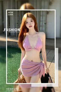  lady's swimsuit bikini top and bottom sea pool body type cover all-in-one hot spring bikini tankini unused elasticity pretty sea water .