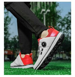 GRF-F2008 white / red 40 man and woman use ... slide enduring . water-repellent ventilation strong elasticity . men's golf shoes sport shoes sneakers Fit feeling 36-46 selection 