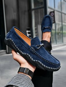 XX-QZTS-22083 синий /45 размер 27.5cm степень новый товар высокое качество популярный новый товар первый продажа обувь мужской натуральная кожа Loafer туфли без застежки ручная работа гонг 