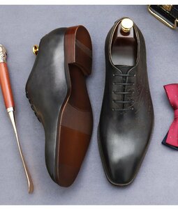 XX-68883 black ash / worker handmade 42 size 26.cm degree [ new goods unused ] high quality popular new goods men's shoes business shoes worker handmade book