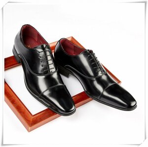 XX-TW-3004-2 black 42 size 26cm degree [ new goods unused ] high quality Britain manner style /medali on dress shoes / capital ... refined sense 