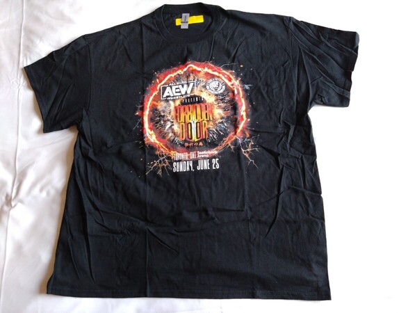 AEW × 新日本プロレス FORBIDDEN DOOR / 禁断の扉 2023 Tシャツ XLサイズ 米国限定販売Ver