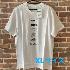 ナイキ Tシャツ XL ホワイト 白 タテナイキ メンズ 紳士 NIKE TEE MENS WHITE【未使用タグ付】