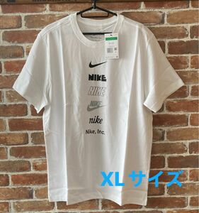 ナイキ Tシャツ XL ホワイト 白 タテナイキ メンズ 紳士 NIKE TEE MENS WHITE【未使用タグ付】