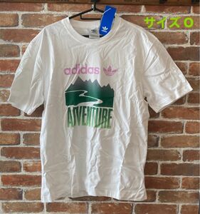 アディダス Tシャツ サイズO（LL）ホワイト 白 adidas オリジナルスWHITE【未使用タグ付】