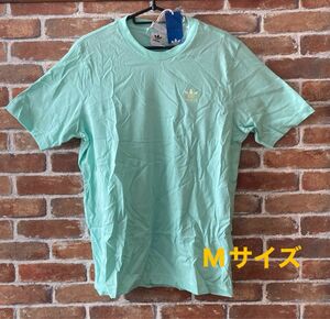 アディダス Tシャツ Mサイズ エメラルドグリーン 緑 adidas originals オリジナルス【未使用タグ付】