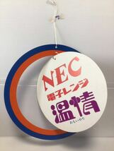 ★昭和レトロ/NEC/パネル/両面看板/店頭用/非売品/POP/つるし看板/看板/レトロ/ディスプレイ/ガレージインテリア/昭和家電/レトロポップ_画像4