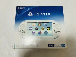 ☆新品同様 本体未使用 ☆PlayStation Vita PCH-2000 ZA14 ライトブルー ホワイト Wi-Fiモデル PS VITA ソニー 