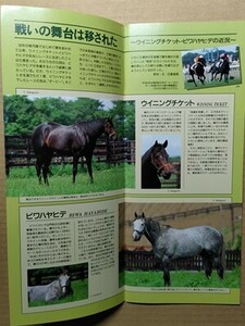 競馬 JRA レープロ950909函館 /種牡馬ウイニングチケット・ビワハヤヒデ近況-関係者コメントあり #シャダイソフィア 読物ケリーバッグ