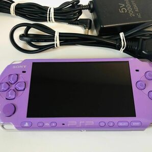 PSP 3000 美品 本体 レアカラー パープル 1式セット