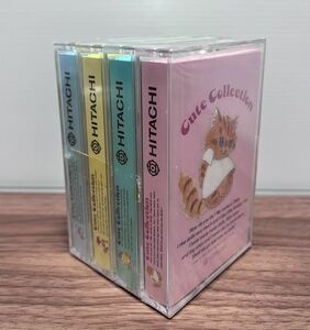 【未使用 未開封】 希少！レア！HITACHI Cute Collection 4本ノーマルカセットテープ 日立マクセル　Tape Dead Stock デットストック