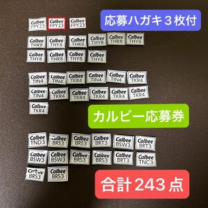 カルビー　応募券 合計243点分　ダウンロード葉書3枚付き Calbee ファンタスティックキャンペーン　