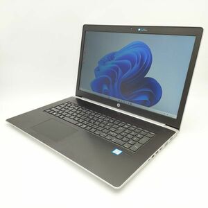 ★AC・WPS2付き/良品/OS入り★ HP ProBook 470 G5 [Core i7 8550U 16GB 256GB+1TB 17.3インチ Windows11 Pro] 中古 ノートパソコン (6602)