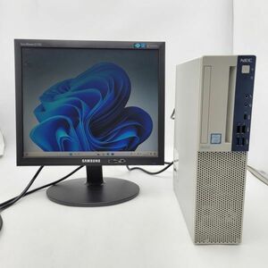 ★OS入り＆モニターセット/外観傷有★ NEC Mate PC-MKL36BZG5 [Core i3 9100 8GB 256GB Windows11 Pro] 中古 デスクトップPC (6797)(5496)