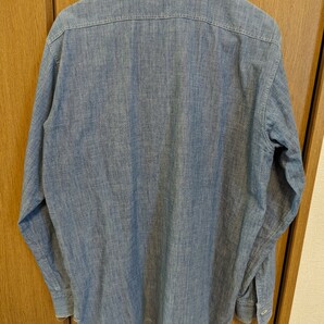 シュガーケーン シャンブレーシャツ 長袖 サイズ16 Ｌサイズ 東洋エンタープライズ 胸ポケットボタン1つ無しの画像2