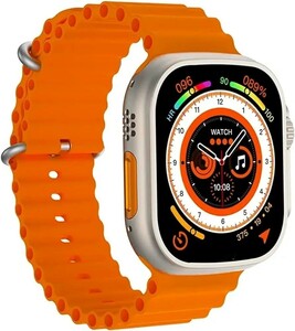 送料無料【新品】Apple Watch 互換品 2.09インチ 大画面 スマートウォッチ 音楽 スポーツ 多機能 日本語アプリ t900 ultra Silver 1