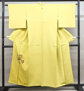 《京都一輝堂》【着物】 色留袖 一つ紋 絞り 丸花文様 身丈約157.5cm 裄丈約62cm 24Z-337