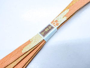 《京都一輝堂》【着物】和装小物 帯締め 帯締 高麗組 金糸 花文 24W-1577