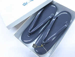 《京都一輝堂》【着物】 和装小物 草履 キンワシ印 謹製 エナメル 23.5cm 24W-2106