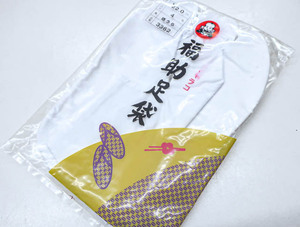 《京都一輝堂》【着物】 和装小物 福助足袋 未使用品 4枚コハゼ 晒裏 22cm R6W-340