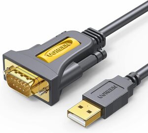 UGREEN USB シリアル変換ケーブル RS232 USB 9ピン 変換 シリアルケーブル D-sub9ピン Windows 