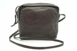 1 иена ~ Love Vintage Mini Mini Beald Bag Anagram Логотип квадрат Nappa Кожаный коричневый Loewe 8393H