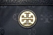 1円〜 トリーバーチ チェーン ショルダー バッグ ロゴ トート レザー 紺 ネイビー TORY BURCH 8472h_画像10