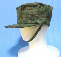 陸上自衛隊迷彩八角帽Ｍサイズメーカー試作品（５８ｃｍ、アゴヒモ付、Ｖ／Ｃリップストップ）_画像3