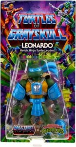 マテル タートルズ x マスターズオブザユニバース レオナルド フィギュア MATTEL TURTLES OF GRAYSKULL LEONARDO MOTU x TMNT