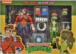 ネカ TVアニメ版 タートルズ ダークサベージ & モナリザ フィギュア NECA TMNT TURTLES ミュータントタートルズ