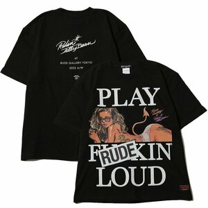 ブラック S エロスティカ ロッキンジェリービーン ルードギャラリー Tシャツ EROSTIKA Rockin' Jelly Bean RUDE GALLERY