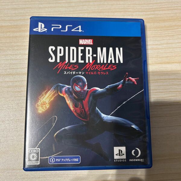 スパイダーマンマイルズモラレスps4 アップグレード可能ソフトケース付き