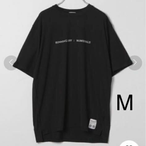 [NUMERALS]トラックロゴTシャツ　Mサイズ　ユニセックスデザイン　未使用