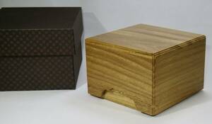 ^. tree book@ mulberry total ginkgo biloba chamfer shogi piece box new goods cosmetics box attaching unused 