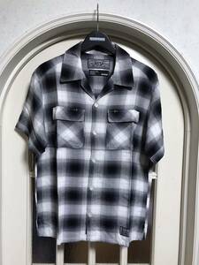 NEIGHBORHOOD check shirt short sleeves shirt rayon shirt M