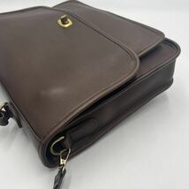 1円●入手困難●COACH コーチ オールドコーチ トートバッグ 2WAY ショルダー 書類鞄 ビジネス 肩掛け A4 レザー ダーツブラウン メンズ_画像5