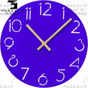 大型 デジタル 時計 ミニマル 装飾 ヴィンテージ 装飾 壁掛け 時計 For リビング 部屋 装飾 アラビア 数字 時計 静音 時計 アクリル 青