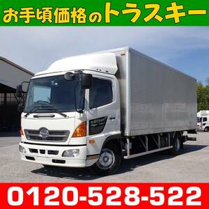 [80846]格納powergateincluded アルミVan 6300標準幅 Hinoレンジャー 板バネ 6 speed manual 白キャビン