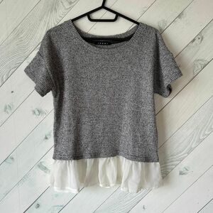 INGNI 裾レースフリルTシャツ　 カットソー