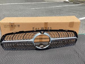 美品　保管品　ベンツ フロントGrille メルセデスベンツ W253　 SP7611　ダイヤモンドGrille　ラジェータGrille　フロントメッキ　ブラック