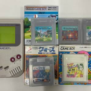 Nintendo 初代 ゲームボーイ本体・ソフト5本付き 中古品 動作確認済み 傷、シミ等ありの画像1