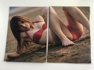 [150μ film thick laminate processing ] Ogura Yuuko 8 page magazine. scraps bikini swimsuit gravure 