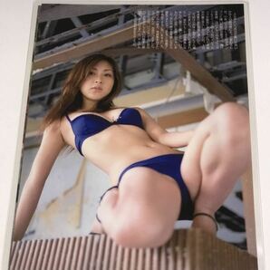 [150μフィルム厚手ラミネート加工］ 辰巳奈都子3ページ 雑誌の切り抜き ビキニ水着 グラビアの画像1